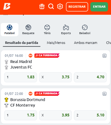 SuperOdds na Betano