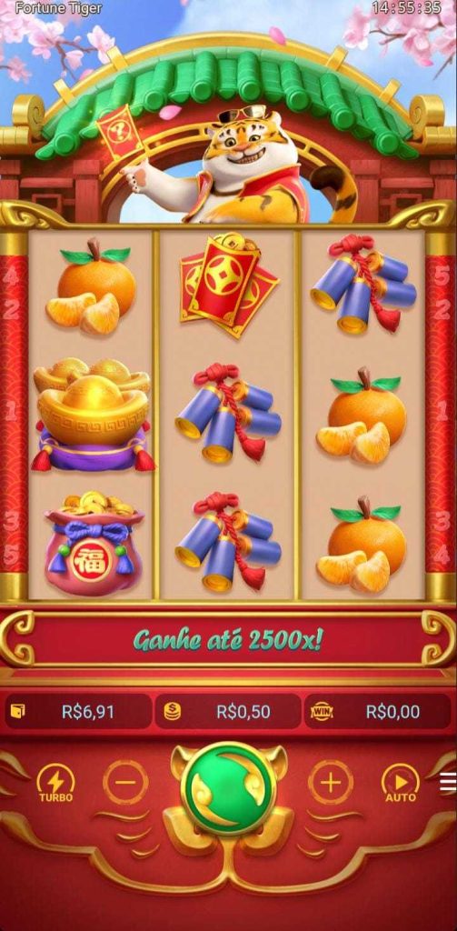 Interface do jogo Fortune Tiger