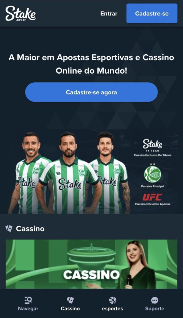 Stake - Apostas a partir de R$0,50