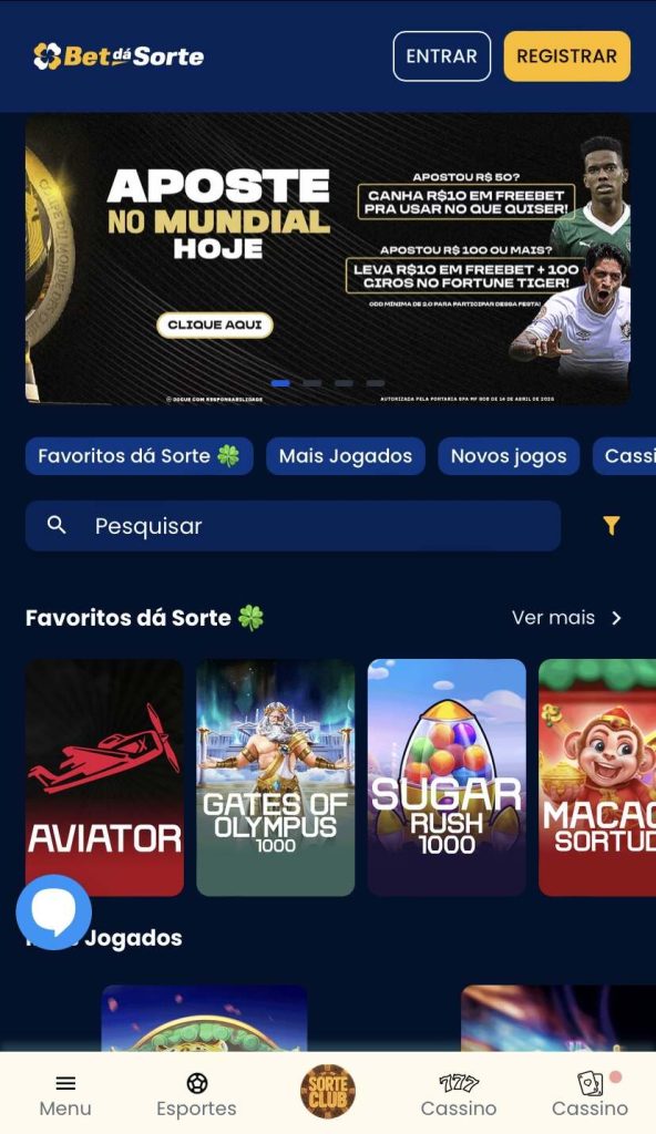 BetdaSorte – depósito mínimo e mundial