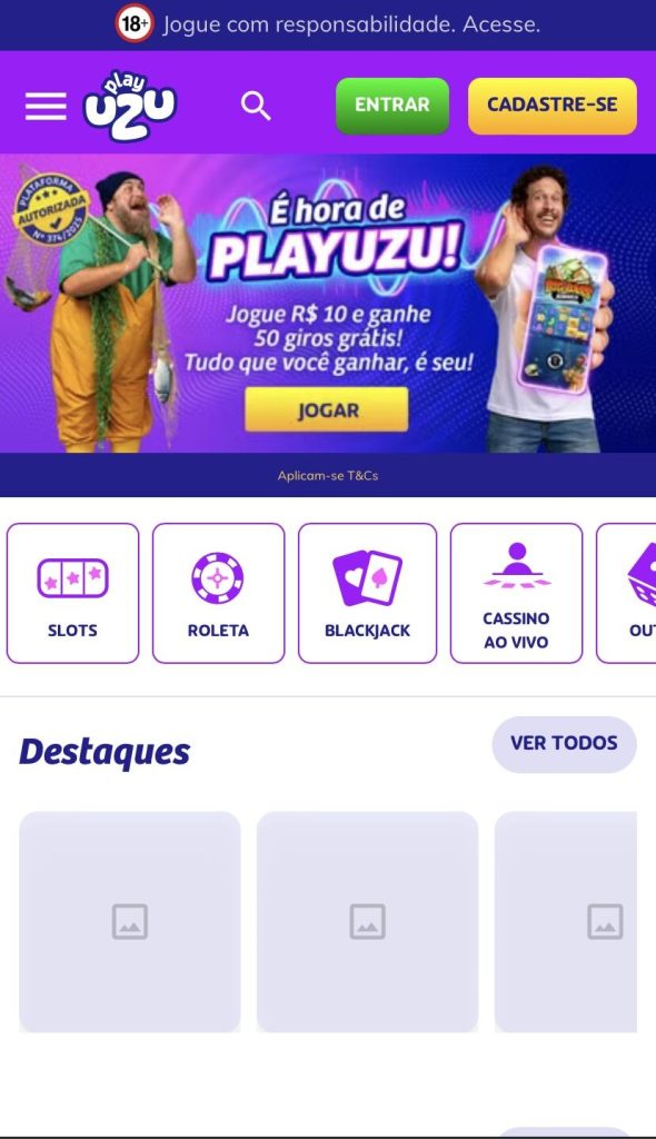 Ausência requisitos Apostas Playuzu
