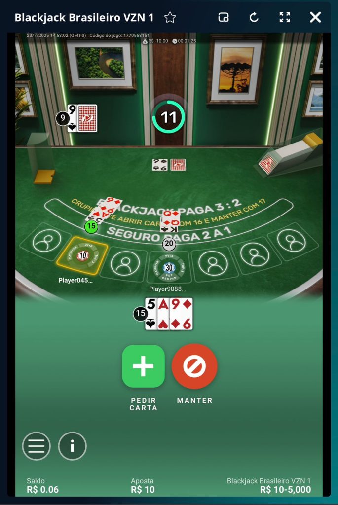 jogo de blackjack online
