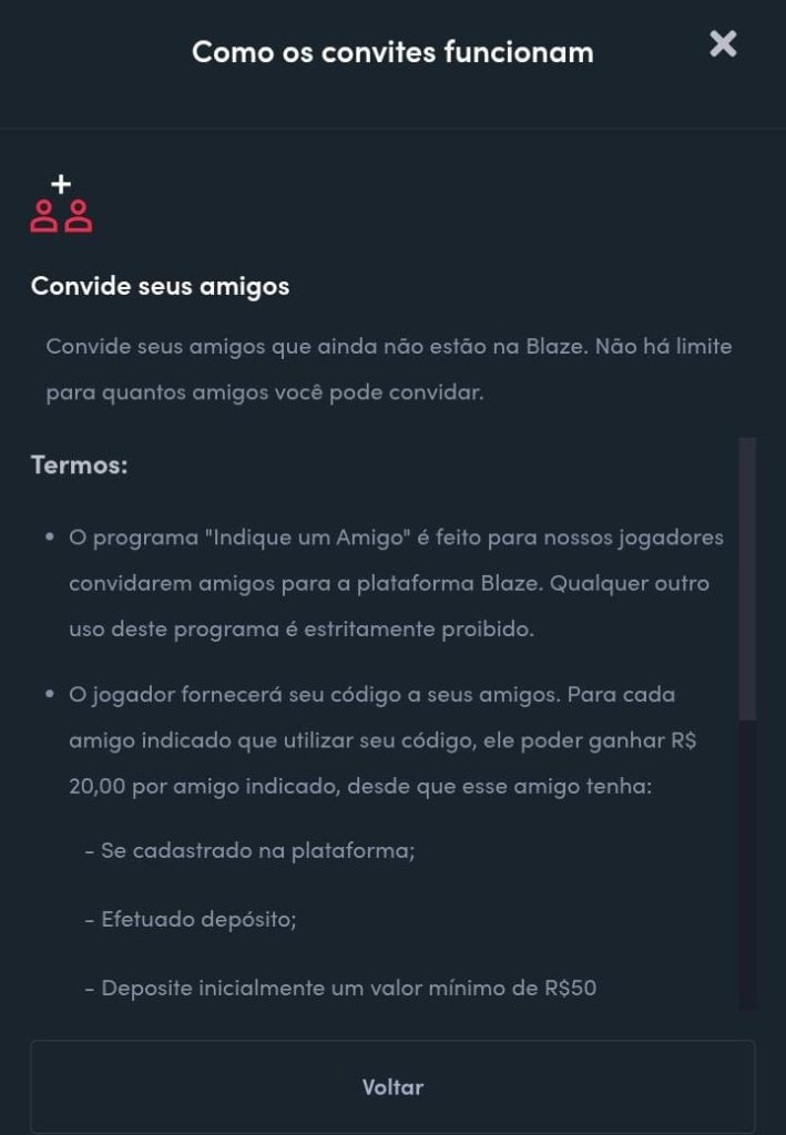 Programa de indicacoes Blaze