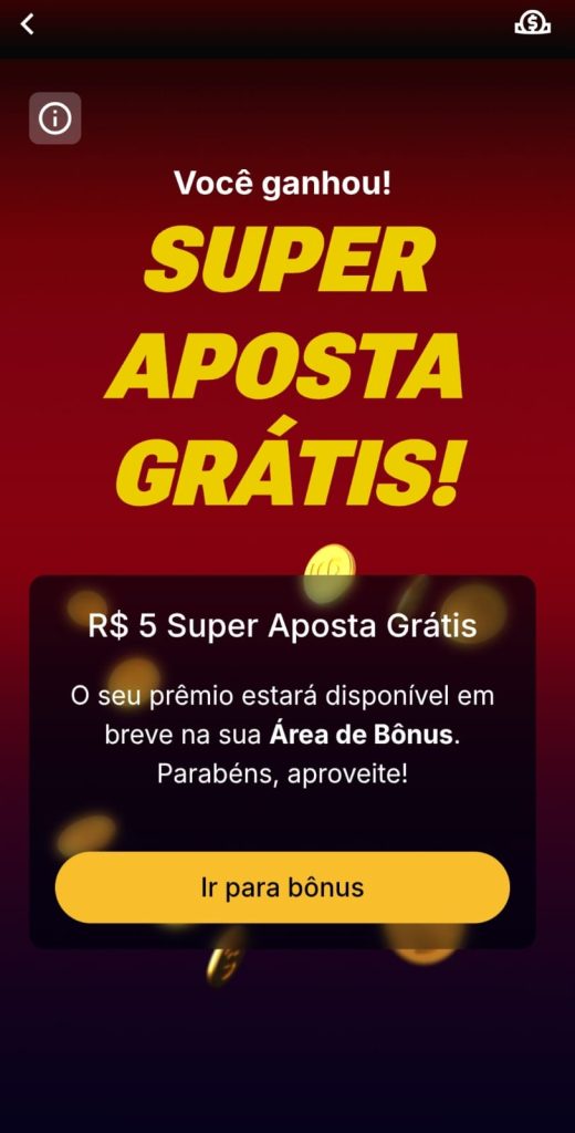 Captura de tela Superbet oferta