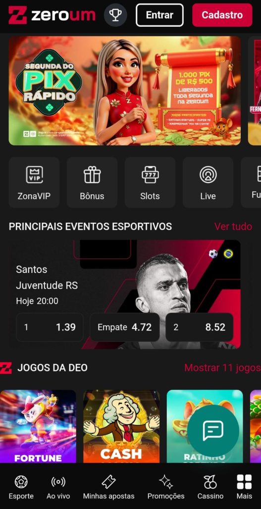Captura de tela Zeroumbet