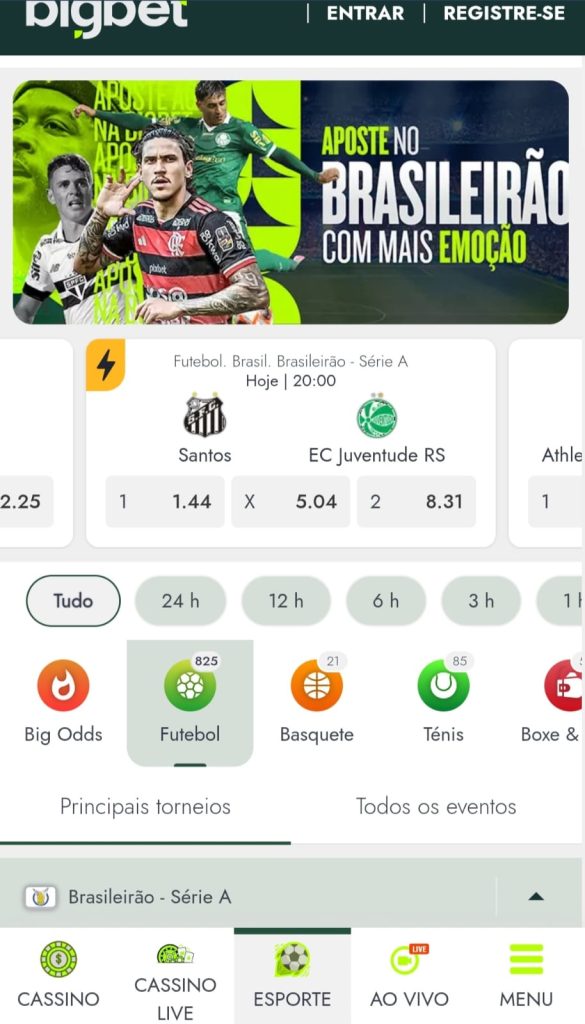 Captura de tela Bigbet