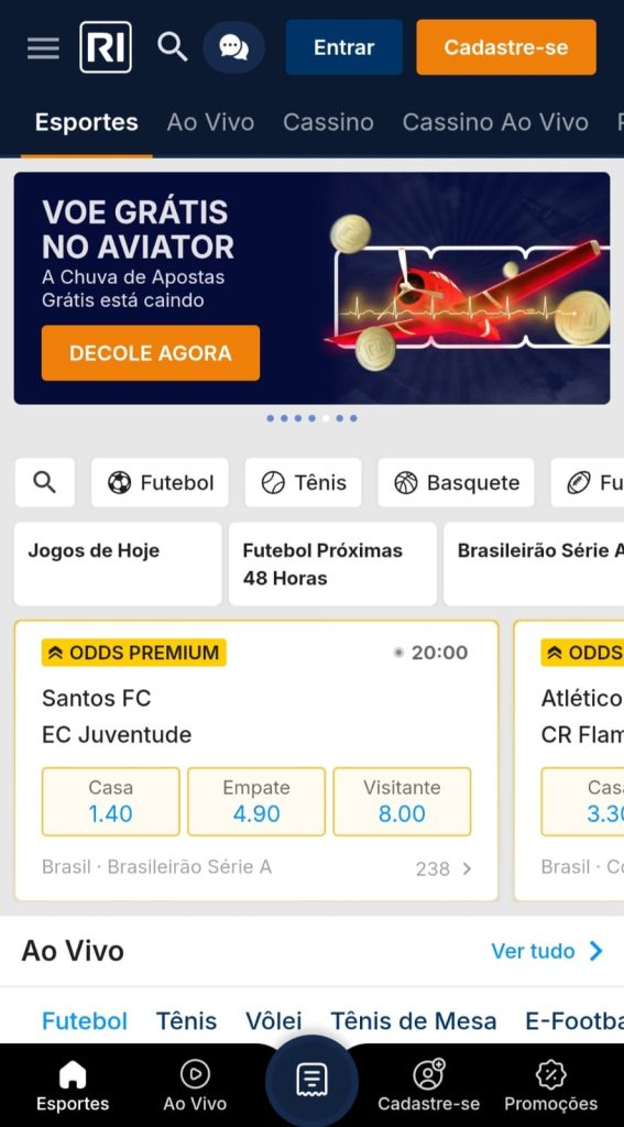 Captura de tela ofertas Rivalo