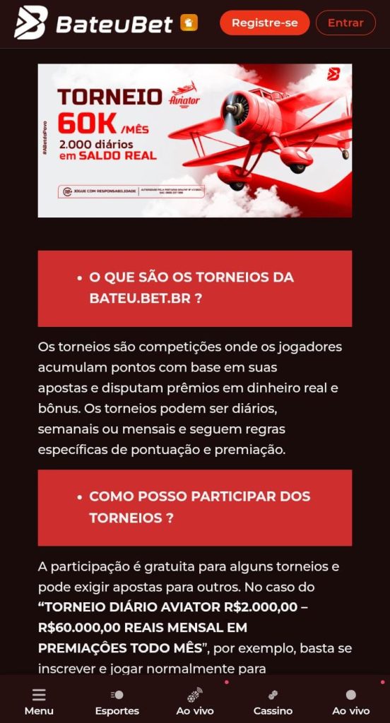 Torneio do Aviator da BateuBet