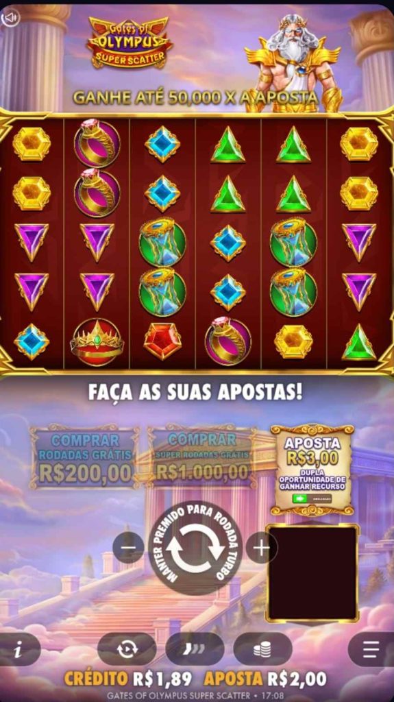 Captura de tela Gates of Olympus Super Scatter