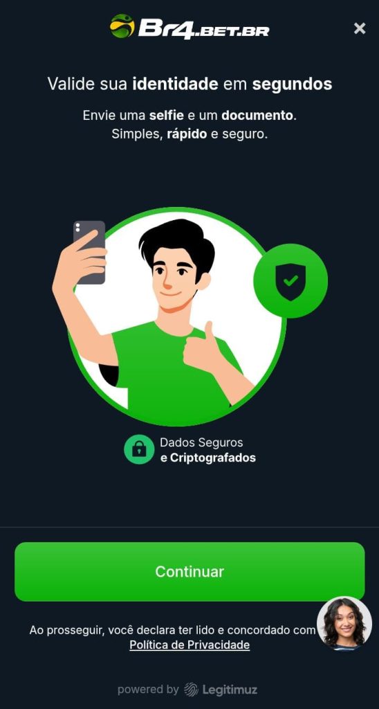 Validação da identidade na Br4Bet