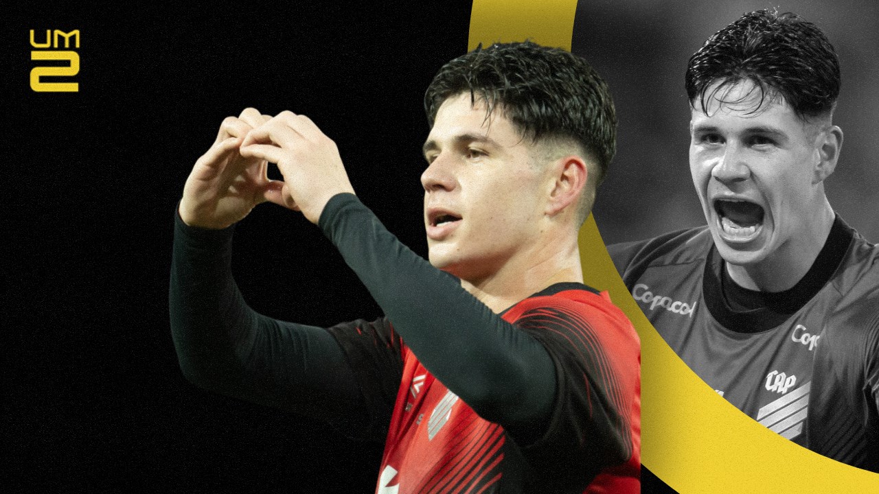Zapelli joga para a amada na arquibancada, e deixa feliz a “torcida nórdica” do Athletico