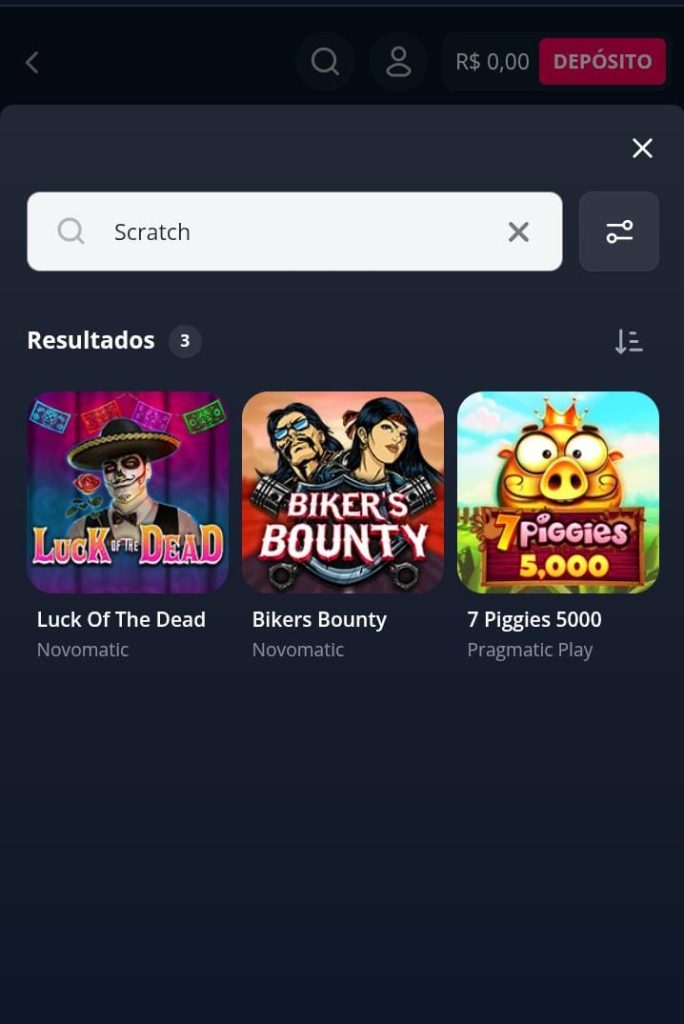Jogos de raspadinha da Novibet