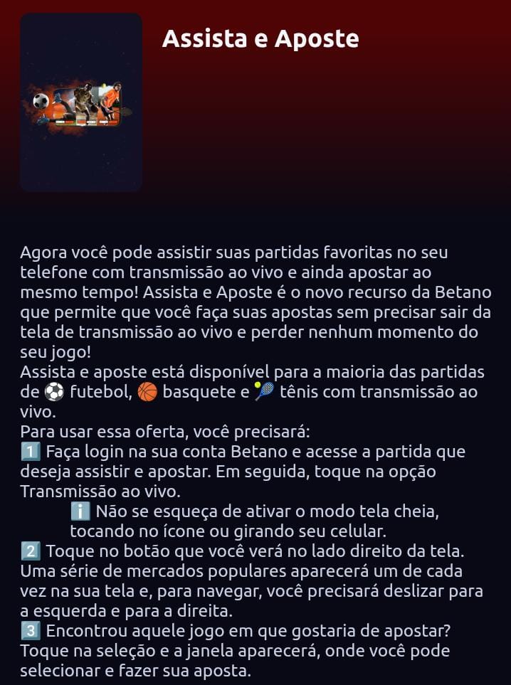 Assista e Aposte