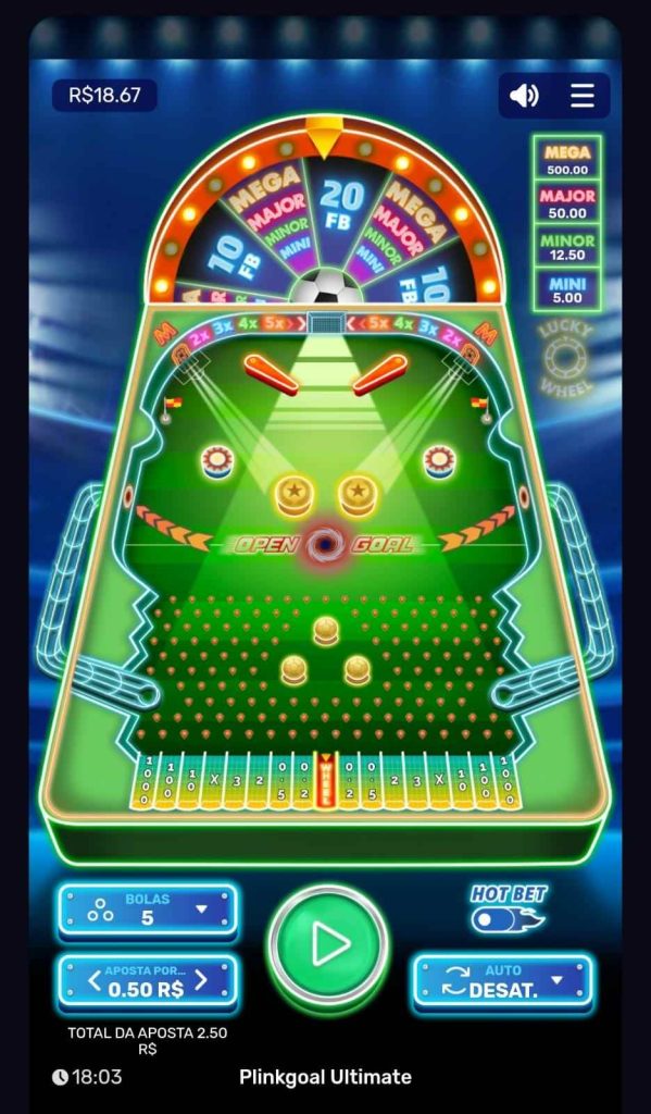 Captura de tela Plinko Betano