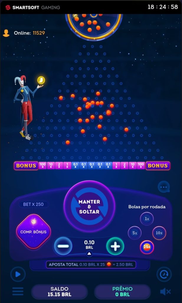 Captura de tela Plinko Multibet