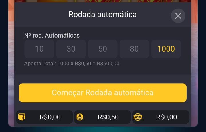 Captura de tela das Rodadas automáticas Fortune Tiger