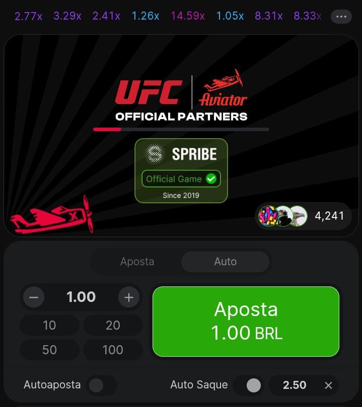 Captura de tela do recurso saque auto do Aviator na BR4Bet