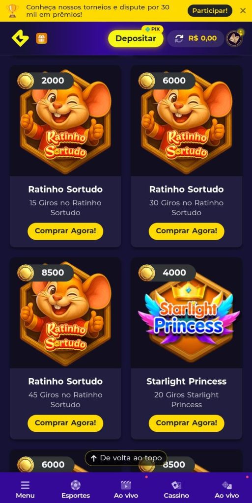 Página do Programa VIP da Multibet