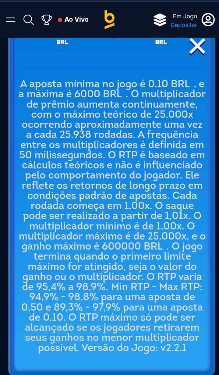 Regras de apostas do jogo Balloon na Betnacional