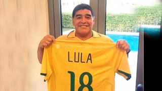 Após festejar vitória de Maduro, Maradona reforça apoio a Lula