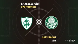 América-MG x Palmeiras: Escalações prováveis, como assistir, data e horário