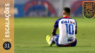 Confira escalações, suspensos e lesionados da 31ª rodada do Brasileirão