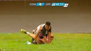 Gandula apanha de jogador após clássico regional
