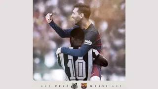 Messi iguala recorde de Pelé de gols marcados por um mesmo clube em jogos oficiais