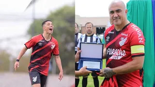 Filho de campeão brasileiro do Athletico faz golaço do meio de campo; veja o vídeo