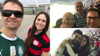 Atleticanos em SP: casal rival, torcedor pé quente e o amor que une pai e filha