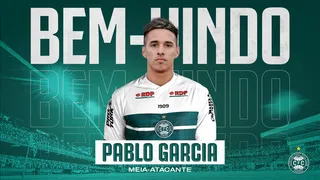Coritiba anuncia Pablo Garcia como terceiro reforço para 2022