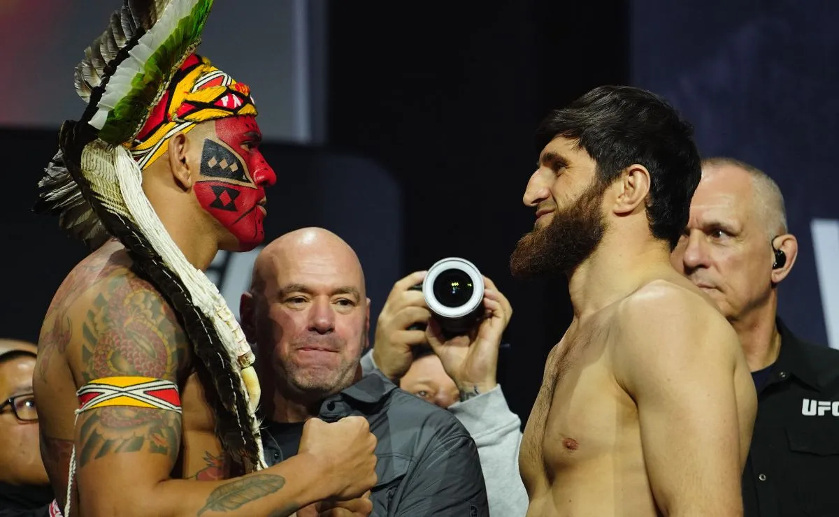 Alex Poatan e Magomed Ankalaev na encarada.