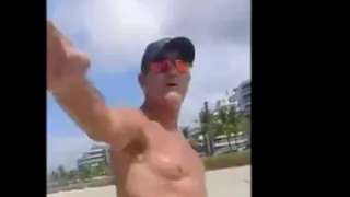 Sem máscara, Muricy discute com guarda em praia do litoral de SP