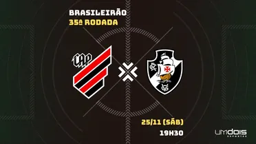 Athletico x Vasco: Escalações prováveis, como assistir, data e horário