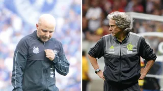 Liderança estrangeira: Sampaoli, no Santos, e Jesus, no Fla, dominam o Brasileirão