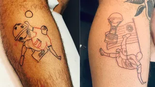 Atleticanos tatuam gol de Nikão que deu o título da Sul-Americana
