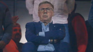 Ancelotti é recebido por Petraglia em camarote antes de Athletico x Flamengo