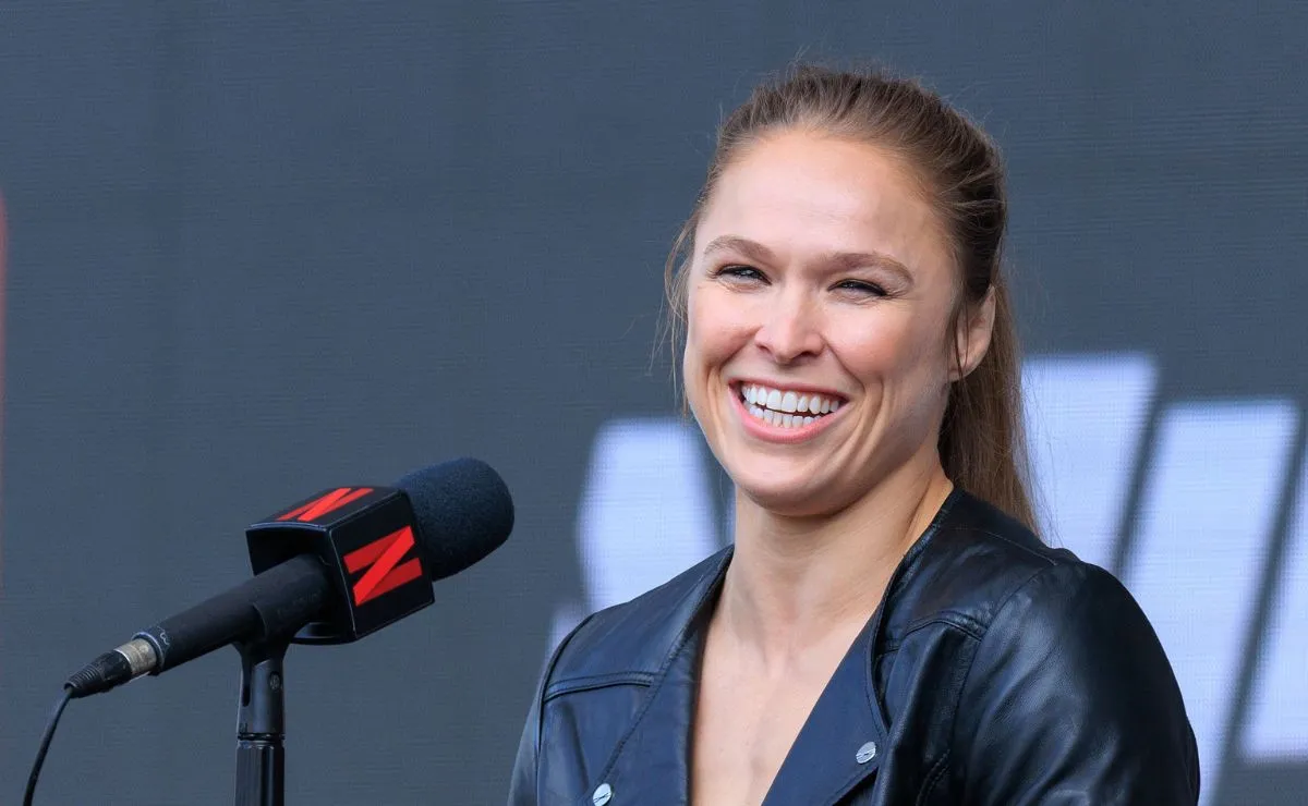 Ronda Rousey em entrevista coletiva.