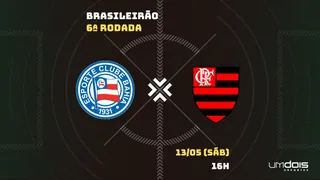 Bahia x Flamengo: onde assistir, horário, escalações e arbitragem
