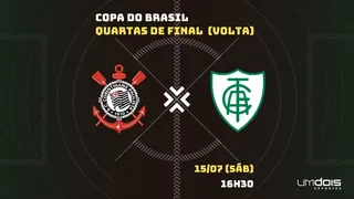 Corinthians x América-MG: Escalações prováveis, como assistir, data e horário