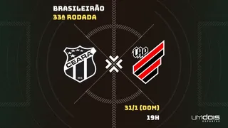 Athletico visita o Ceará em confronto direto no Brasileirão