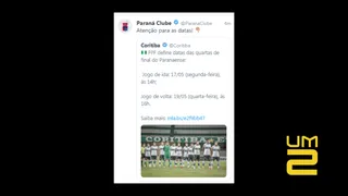 No Twitter, Paraná provoca o Coritiba por desclassificação no Paranaense