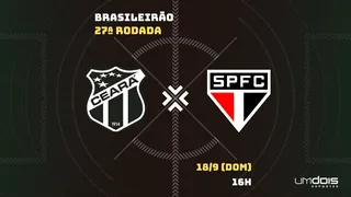 Ceará x São Paulo: veja onde assistir ao vivo, horário, escalações e arbitragem