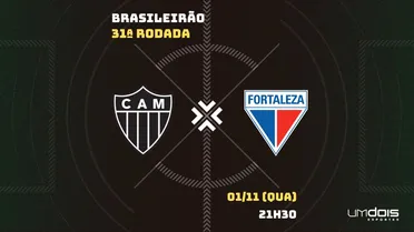 Atlético-MG x Fortaleza: Escalações prováveis, como assistir, data e horário
