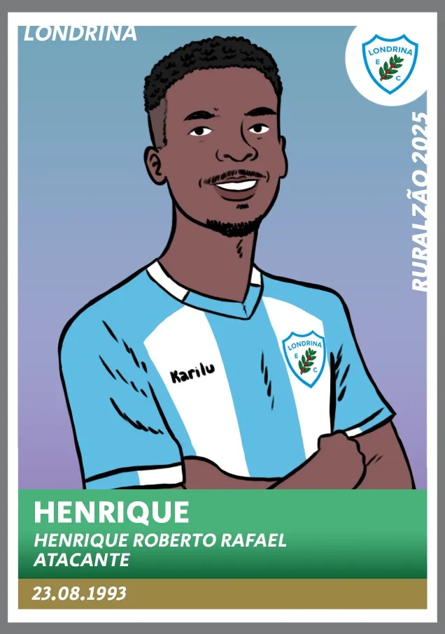 Guia Paranaense 2025 - figurinha Henrique Londrina
