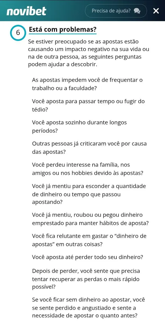 Captura de tela da Novibet