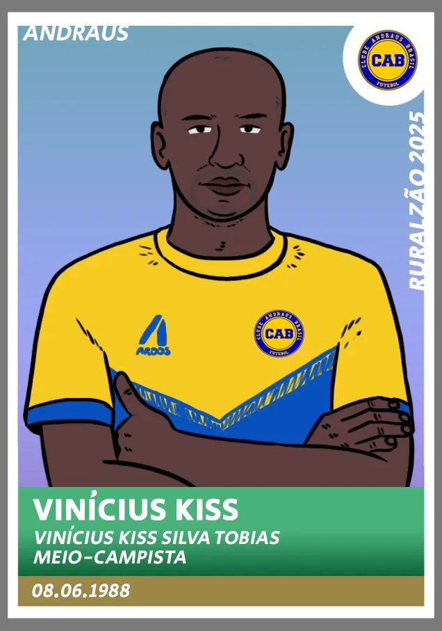 Guia Paranaense 2025 - figurinha Vinicius Kiss Andraus
