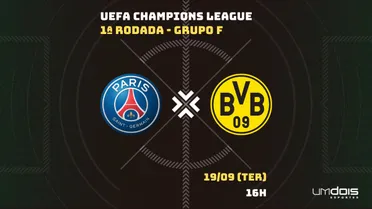 PSG x Borussia: Escalações prováveis, como assistir, data e horário