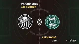 Operário x Coritiba: Escalações prováveis, como assistir, data e horário