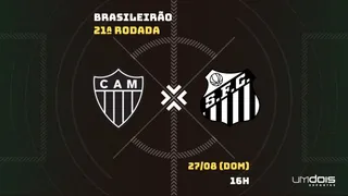 Atlético-MG x Santos: Escalações prováveis, como assistir, data e horário